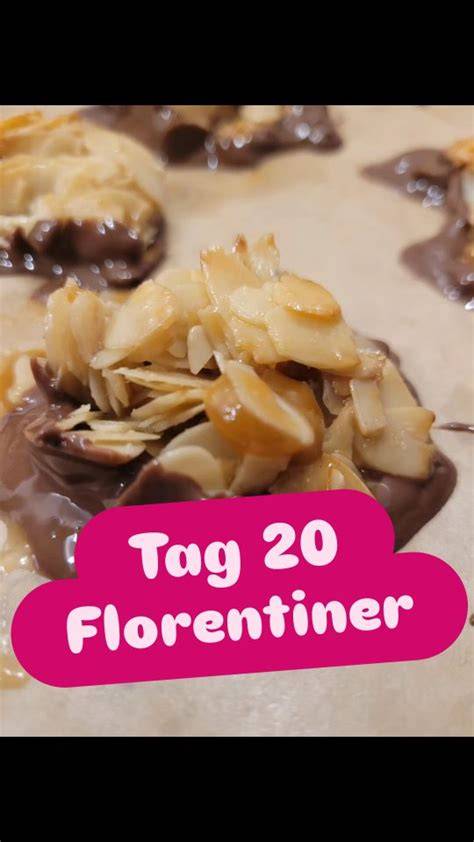 Mandelsplitter mit Honig - Zutaten und fertige Häufchen auf Backpapier