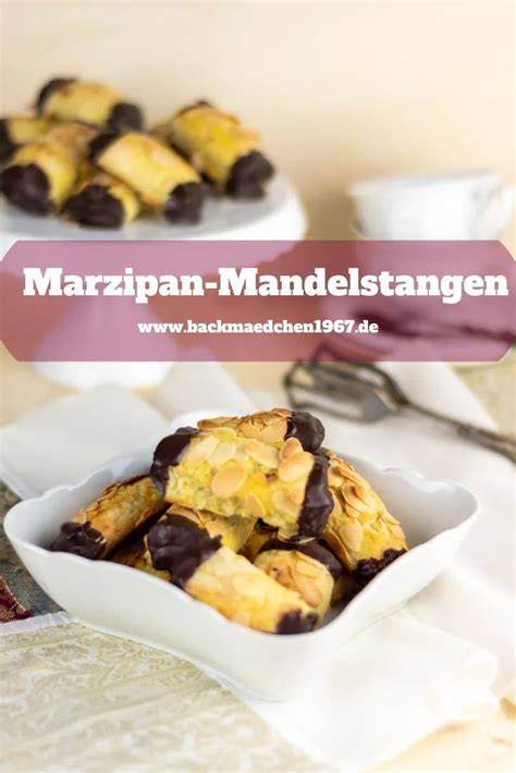 Mandelstangen, Marzipan, Zutaten und Arbeitsprozess