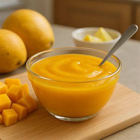 Mango Püree im Topf