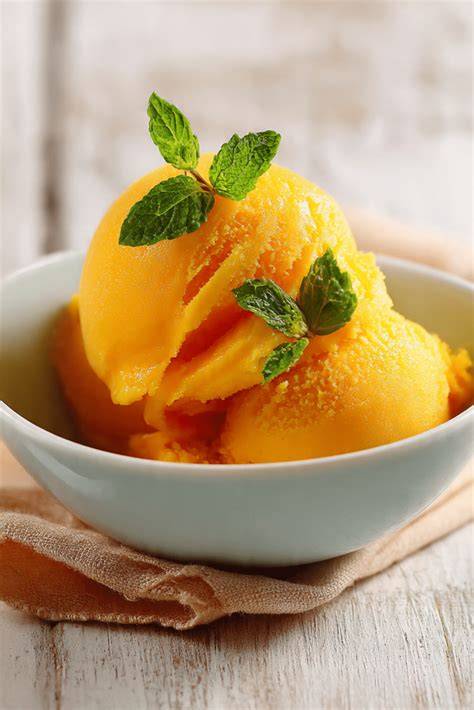 Mango Sorbet: Schritt-für-Schritt Infografik