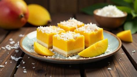 Mango und Kokos - frische Zutaten