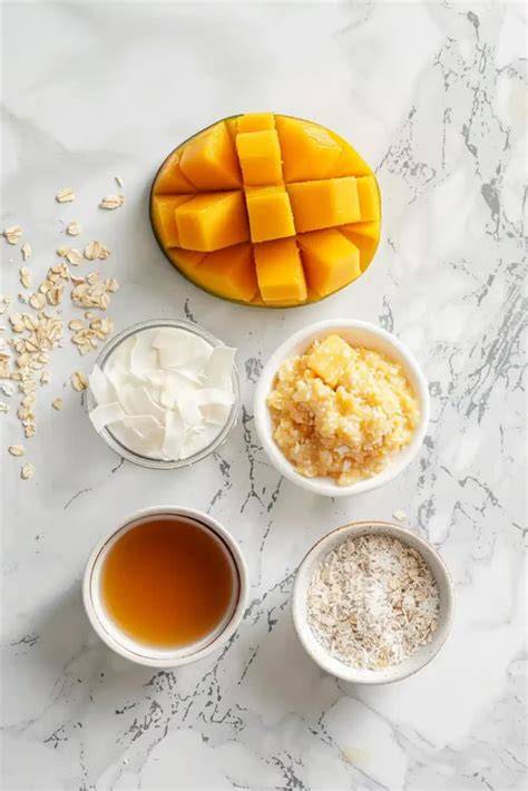 Mango und Kokos Zutaten
