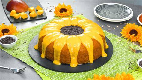 Mango-Cheesecake mit Haferkeksboden und cremiger Mangocreme