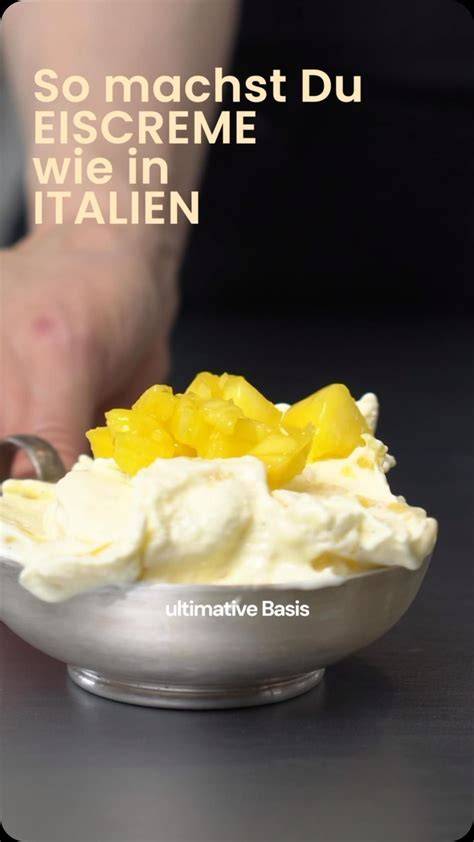 Mango-Eis mit Eigelb Zubereitung