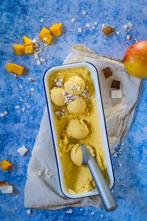 Mango-Eis vegane Zutaten