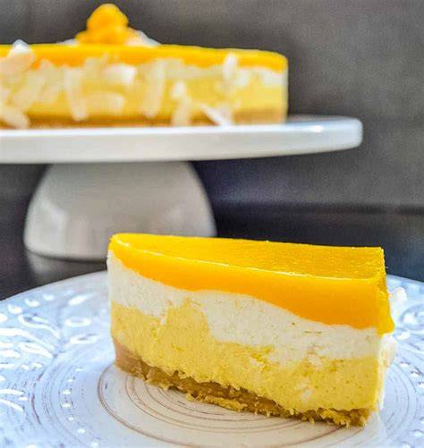 Mango-Fruchtspiegel auf Torte