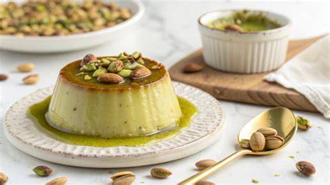 Mango-Joghurt-Dessert mit Chai-Gewürzen und Pistazien