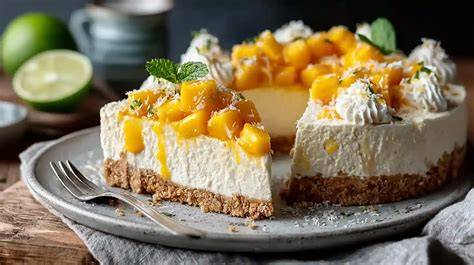 Mango-Kokos-Torte ohne Zucker