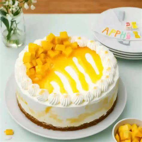 Mango-Torte als Highlight auf der Festtafel