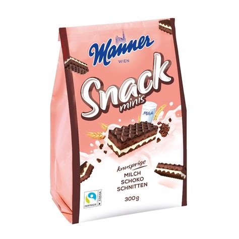 Manner Schnitten einzeln verpackt auf Teller