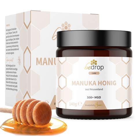 Manuka-Honig in verschiedenen Darreichungsformen im Glas und Sachets