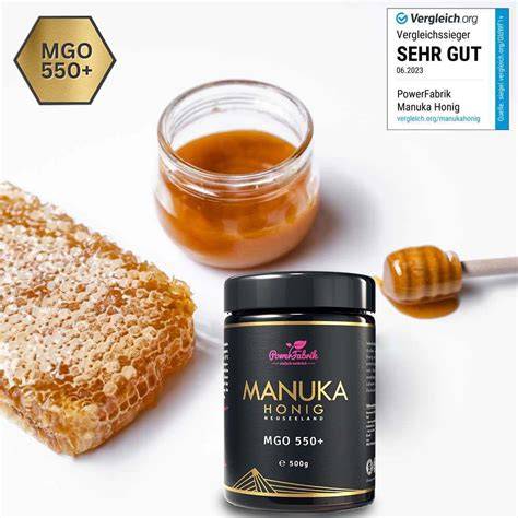 Manuka-Honig-Gläser mit MGO-Angaben