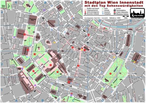 Map Wien Innenstadt mit Standort Kärntner Straße 1