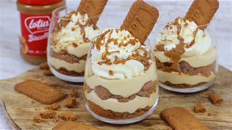 Mappe: Beliebte Toppings und Variationen für Lotus Dessert im Glas