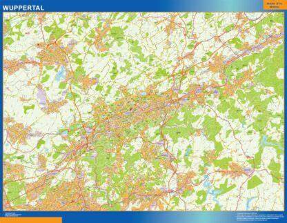 Mappe Wuppertal mit Markierungen möglicher Anlaufstellen