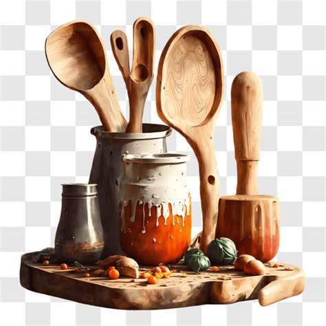 Maracuja-Früchte und Zutaten auf einem Holzbrett