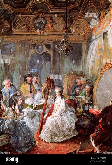 Marie Antoinette am französischen Hof mit Croissant