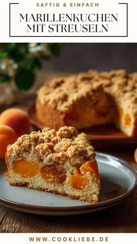 Marillenkuchen mit Streuseln angeschnitten