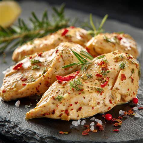 Marinierte Hähnchenbrust mit Honig-Chili-Marinade