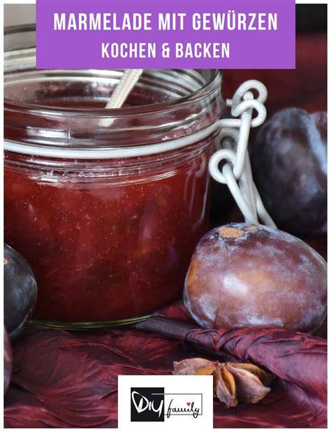 Marmelade mit Gewürzen und Likör
