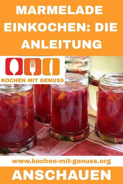 Marmelade-Kochvorgang im Topf