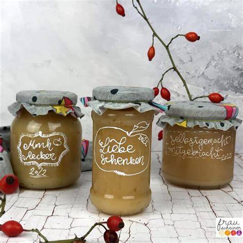 Marmeladengläser beschriften und lagern