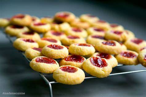 Marmeladenkekse mit Mulde