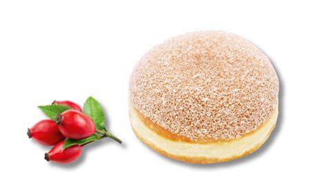 Marmeladensorten für Krapfen: Hagebutte, Aprikose, Himbeere