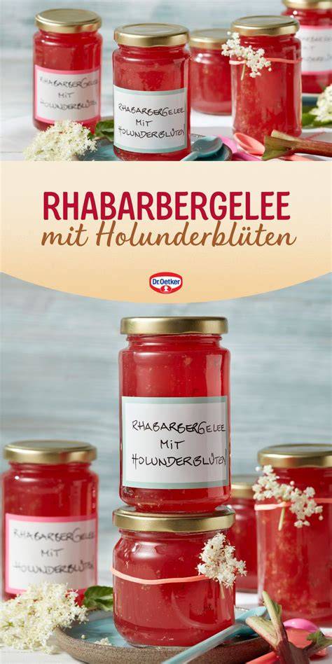 Marmeladensorten mit Holunderblüten