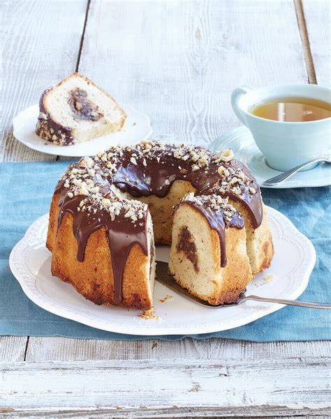 Marmor-Mini-Gugelhupf mit Nussnougat