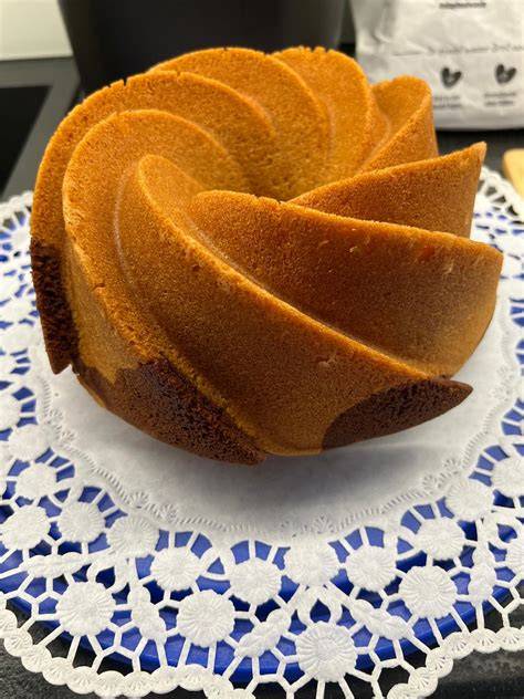 Marmorkuchen aus Gugelhupf-Form