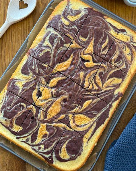 Marmorkuchen und Blechkuchen