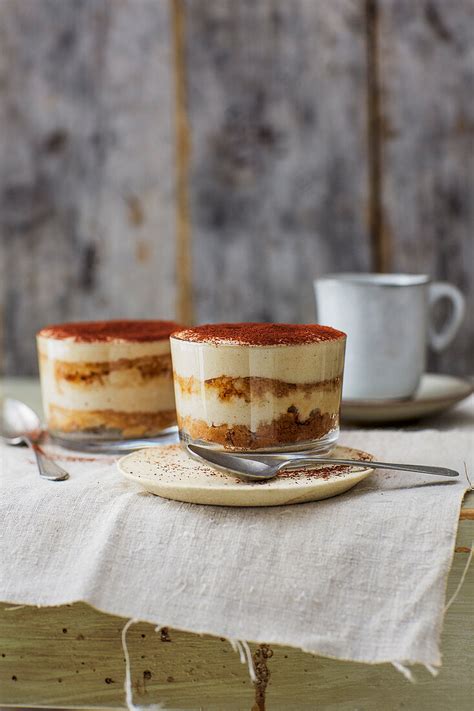Maronen-Tiramisu im Glas, geschichtet