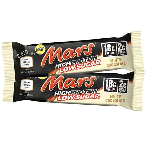 Mars Hi Protein White Chocolate Riegel und Zutaten