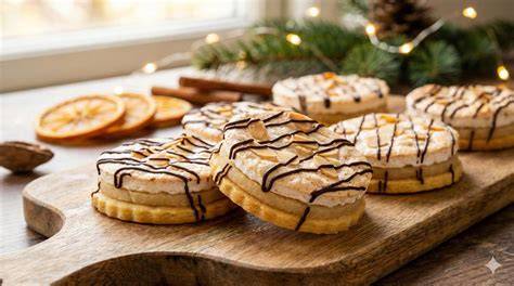 Marzipan Busserl auf Adventsteller