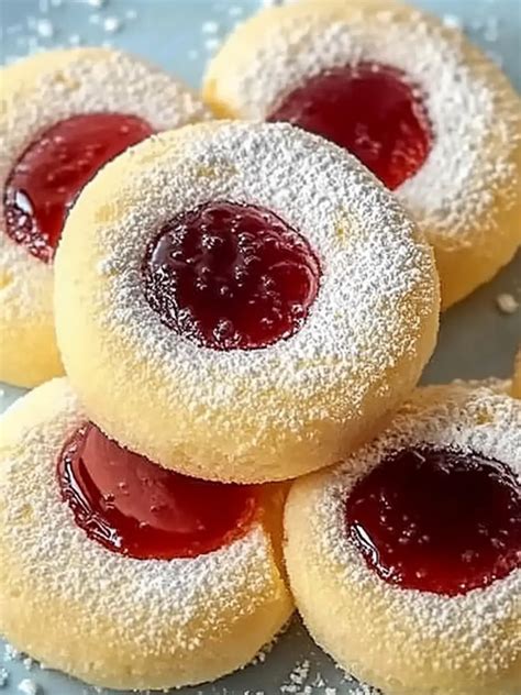 Marzipan Himbeer Plätzchen auf einem Blech
