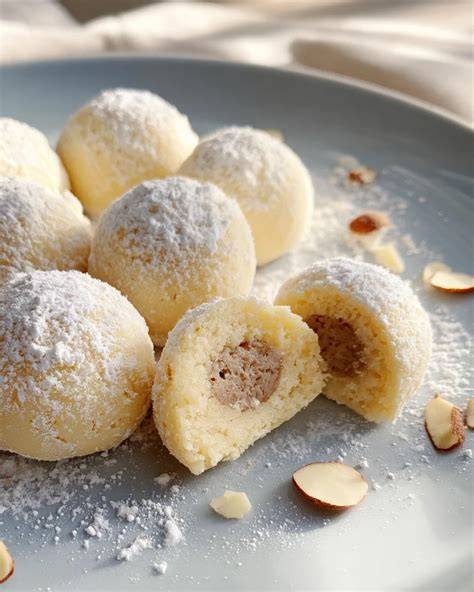 Marzipan im Thermomix: Zutaten und fertige Kugeln