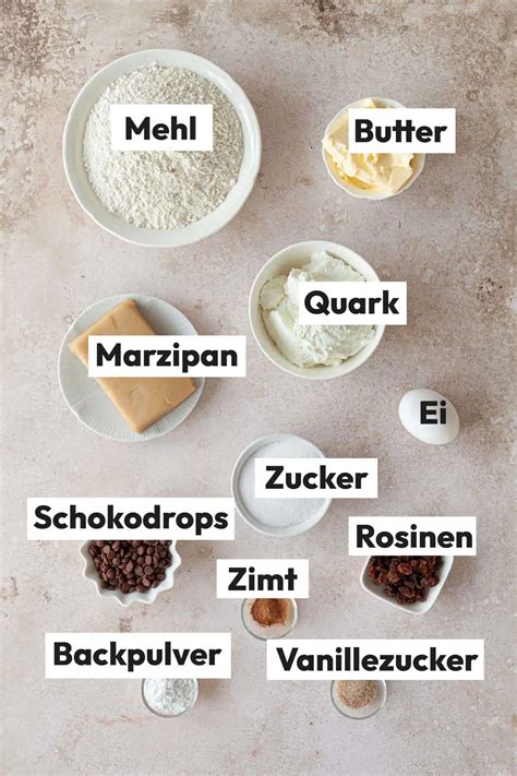 Marzipan und Dinkelmehl Zutaten