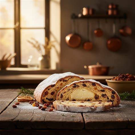Marzipan und Rosinen auf Arbeitsfläche