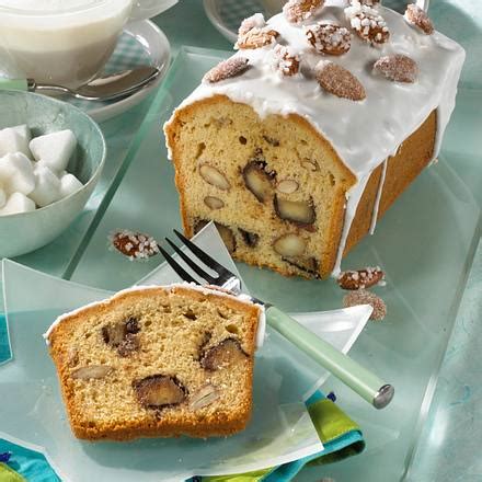 Marzipan-Kastenkuchen aufgeschnitten