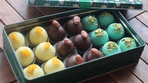 Marzipan-Pralinen als Geschenkidee