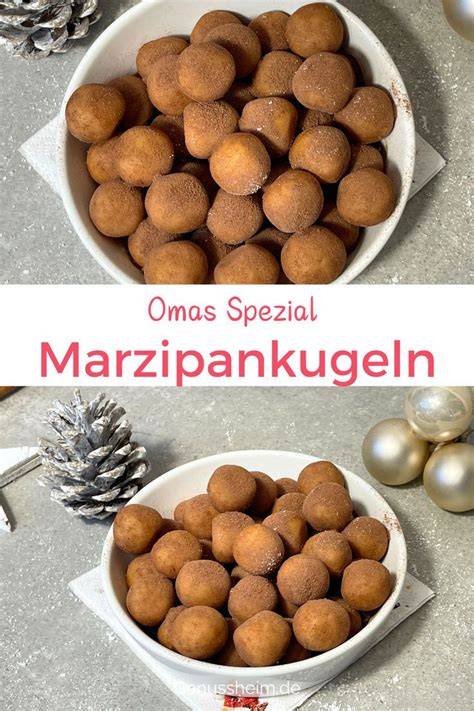 Marzipankugeln und Marzipankartoffeln