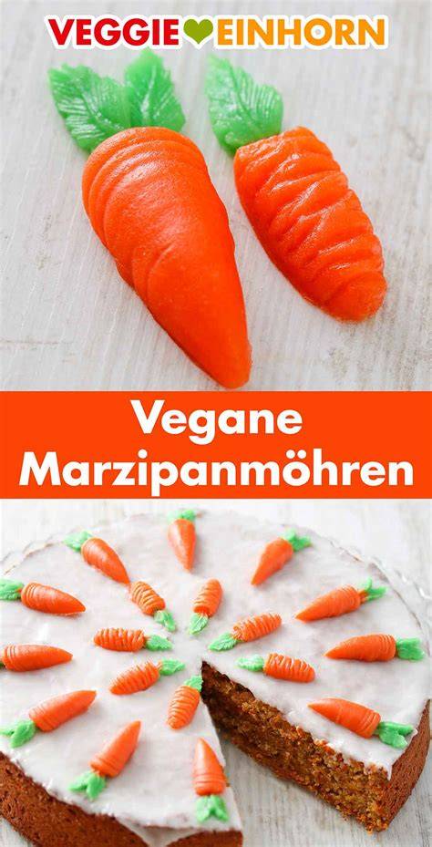 Marzipanmöhren als Deko