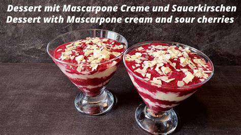 Mascarpone-Creme mit Sauerkirschen