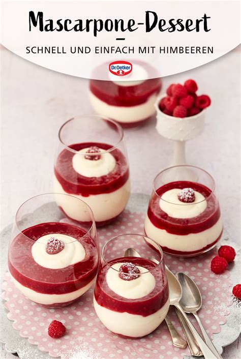 Mascarpone-Himbeerbecher