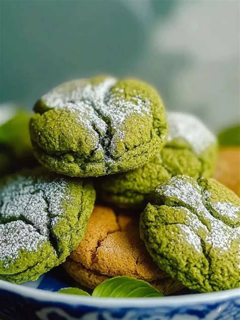 Matcha-Stollen und japanisches Gebäck