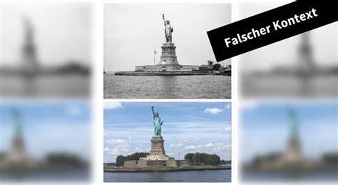 Matte Painting der Freiheitsstatue (Filmrequisite)