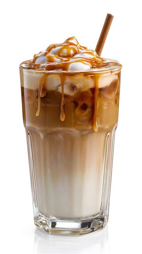 McCafé Karamell Eiskaffee im Becher mit Sahnetopping