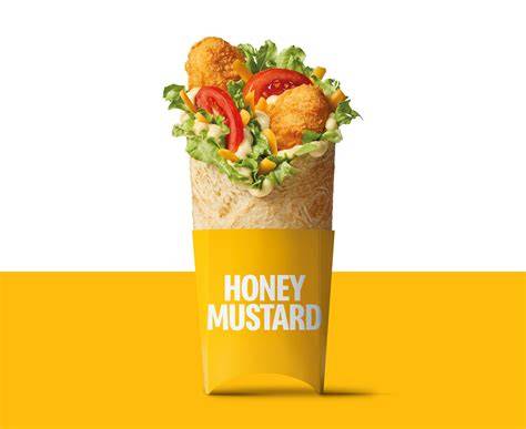 McWrap Honey Mustard Zusammenstellung der Zutaten und Nährwerte