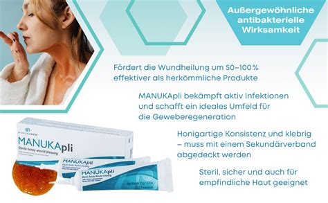 Medizinischer Manuka-Honig in steriler Verpackung